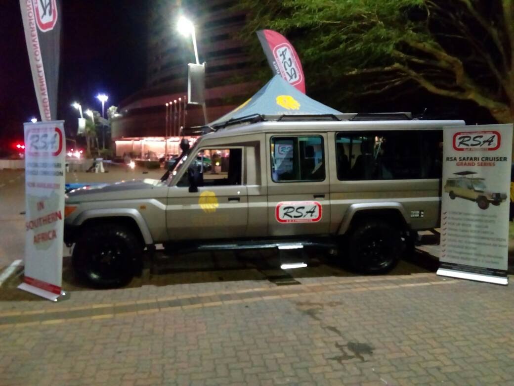 Safari cruiser at a southern-Africa launch